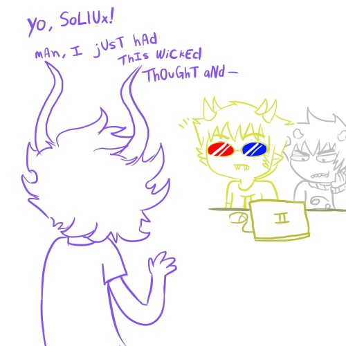 xhonk: xadorkablemarinax: How embarrassing whats sad is when i did sollux cosplay i got asked this