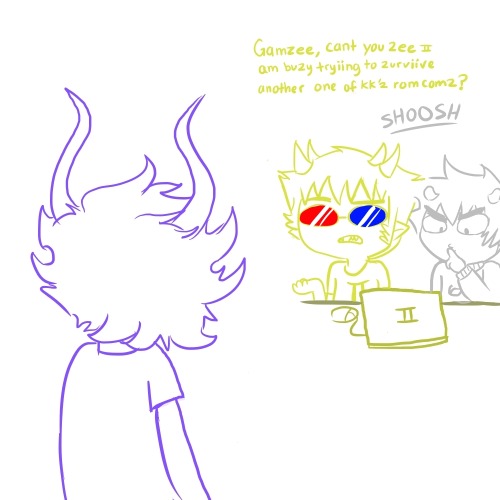 xhonk: xadorkablemarinax: How embarrassing whats sad is when i did sollux cosplay i got asked this