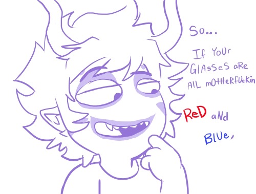 xhonk: xadorkablemarinax: How embarrassing whats sad is when i did sollux cosplay i got asked this