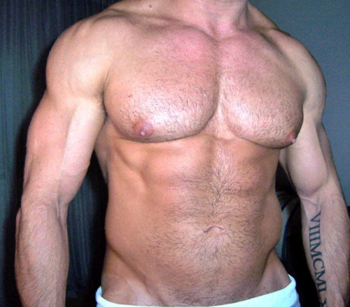 Fuck yeah, suckin hot nipples, hairy pecs daddy!