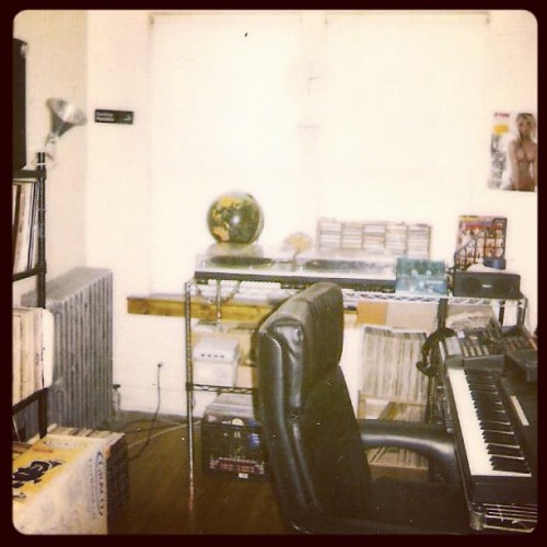 Studio setup in my dining room on 71st & Indiana 2002-03. #dj #studio #music #production #MyFirstLove  (Taken with Instagram)