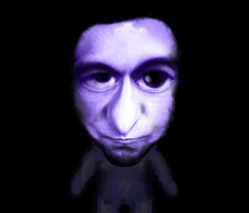 sunniedoesstuff:  My friend had a dream where Tommy Wiseau became the monster in Ao Oni, so I photos