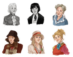 rule63rules:  [Image: A series of busts of every incarnation of the Doctor from Doctor Who in numerical order, all rule 63’d.] skabritches:  rocketssurgery:  Time Ladies aaw yeaah &lt;3  I’m not that into Doctor Who any more, but I can dig it.  