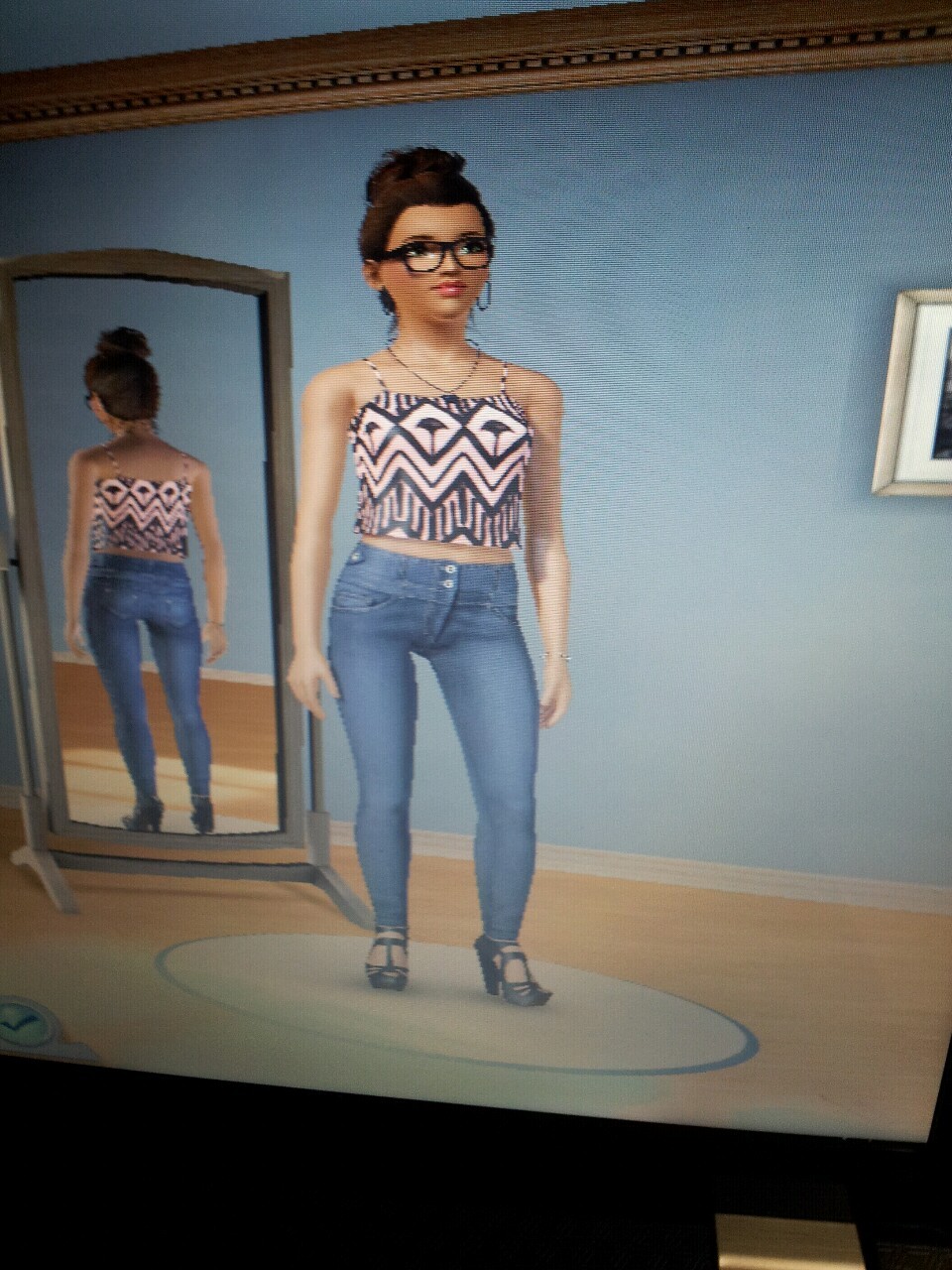 I made a cute Sim. Lol
