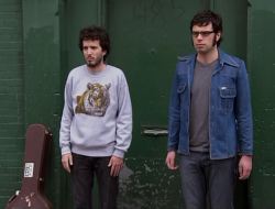 Captaincrabbyscrabshack:  Bret And Jemaine Posing For Band Pictures. 