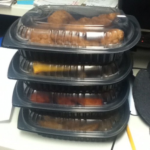 abombgoesboom:  turnthatshitup:  I recently started doing this but every night I work I take all of the food that my job doesn’t need and I put it on main streets were homeless people occupy. If you see one of these trays give it to someone who needs