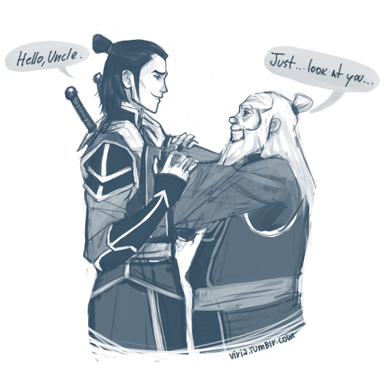 viria:  Ever since I lost my son…I think of you as my own. Because I am having