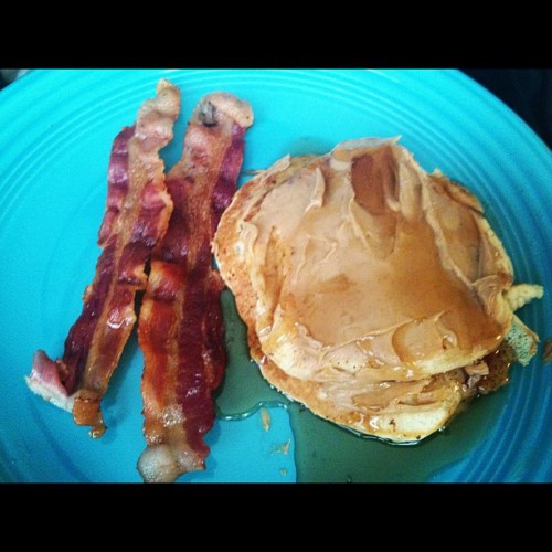 Breakfast of a champ. Devoured. (Taken with Instagram)