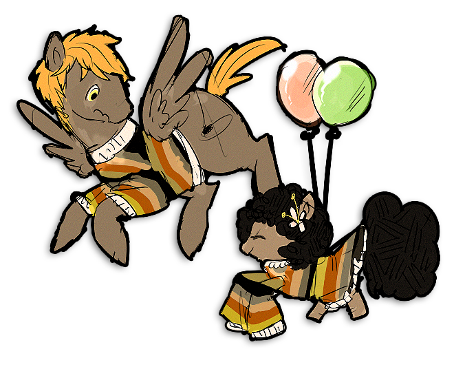 catbutton:  Braeburned’s Umber with Rice Paddy. I can see why he’s surprised,