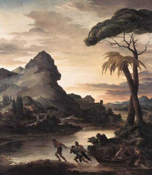 Theodore Gericault. Heroic Landscape with Fisherman. 1818. 