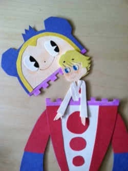 Pukeycat:  Teddie Papercraft I Made Today! He Is Now Hanging Out On Top Of The Lightswitch