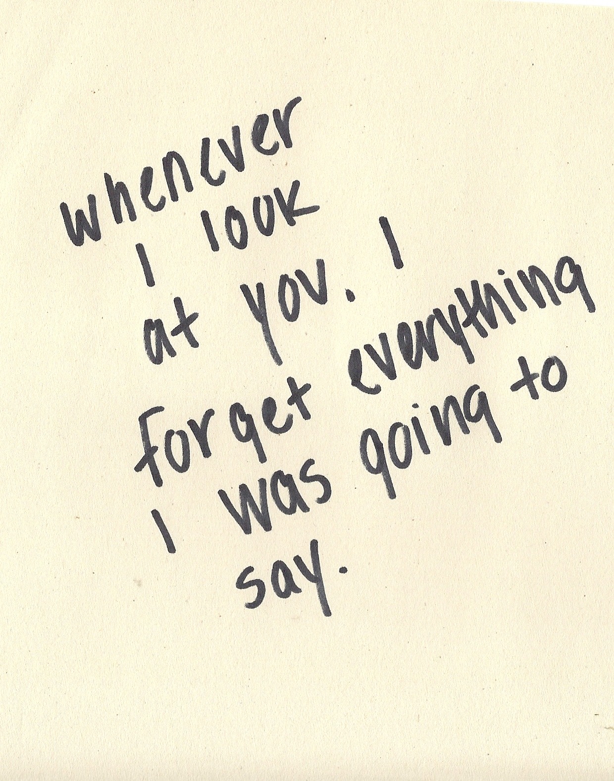 mireya:  I actually did, EVERYTIME i’d be around Eric. haha  