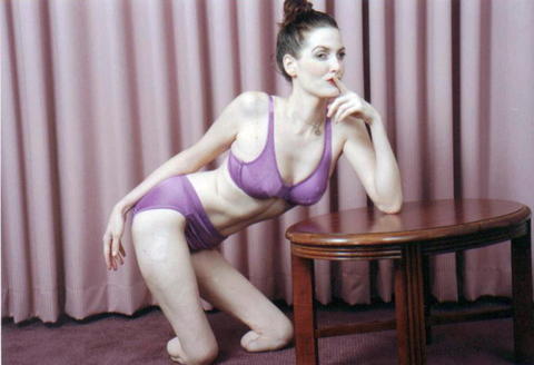 autlib:  The rest of the pictures of “Chelsea” wearing purple lingerie. Thanks to gentle