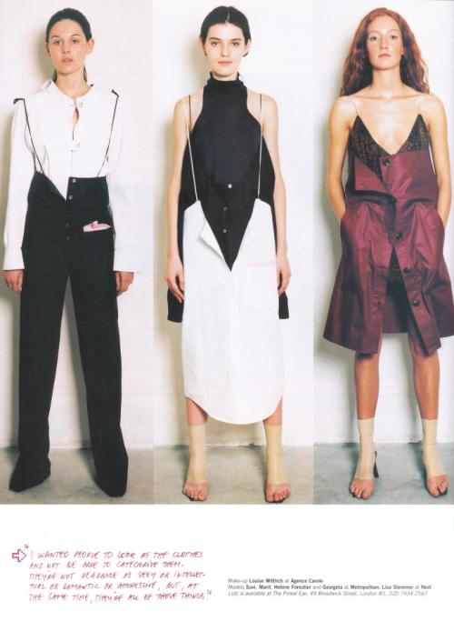 dustulator:Lutz collection no.2 ss 2001 in Dazed and Confused