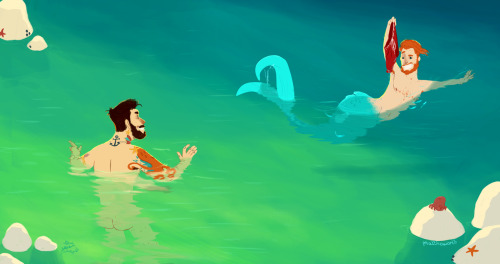 cannibalistic-vulcans:  flippingbiscuits:  hippity-hoppity-brigade:   Matthew Howorth  GAY MERMEN AND SAILORS YAYYYYYY  Cute  That merman has an excellent beard. 