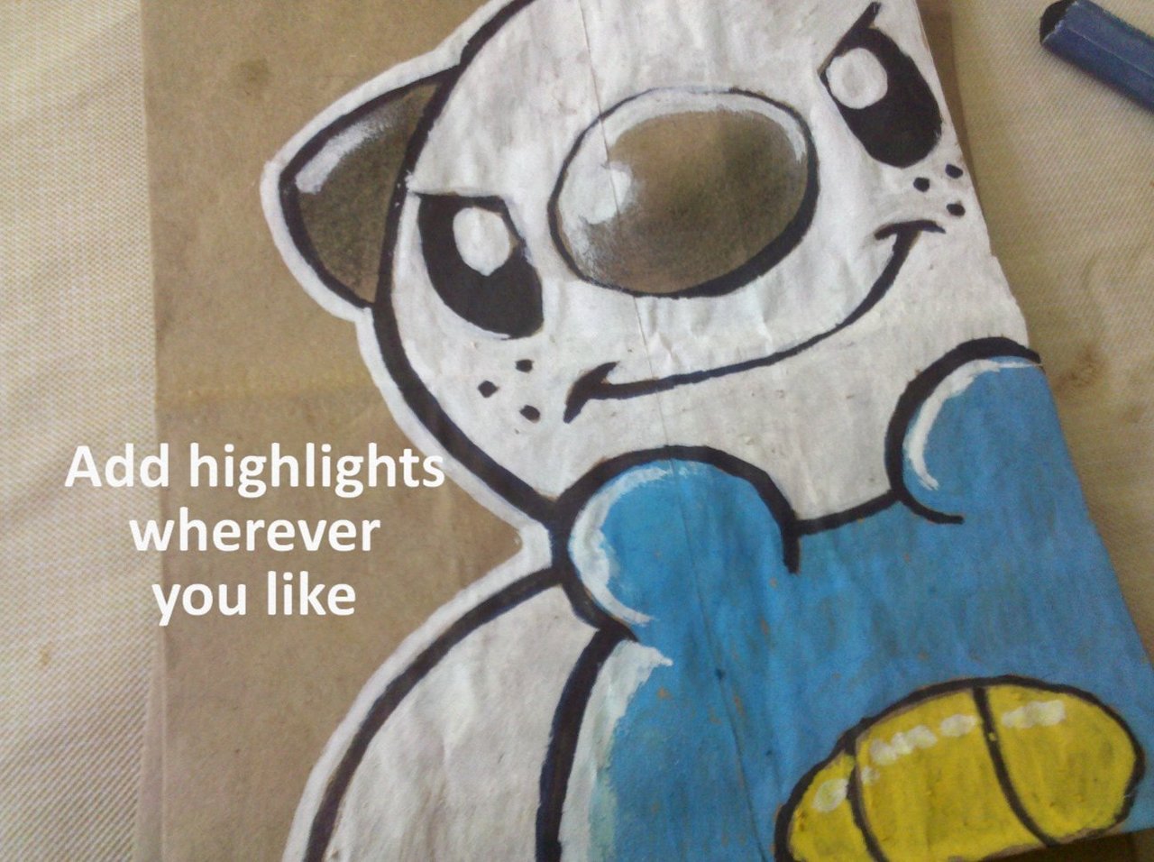 lunchbagart:  I’ve had a few requests regarding how to draw on a lunch bag.