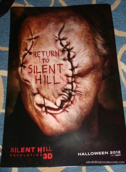 silenthaven:  Whitney won a Silent Hill Revelation Comic-Con poster! chemiro:  A Silent Hill Revelation poster I picked up at Comic Con 2012. I’m thinking the monster in Leonard Wolf!    Leonard seems like a good bet