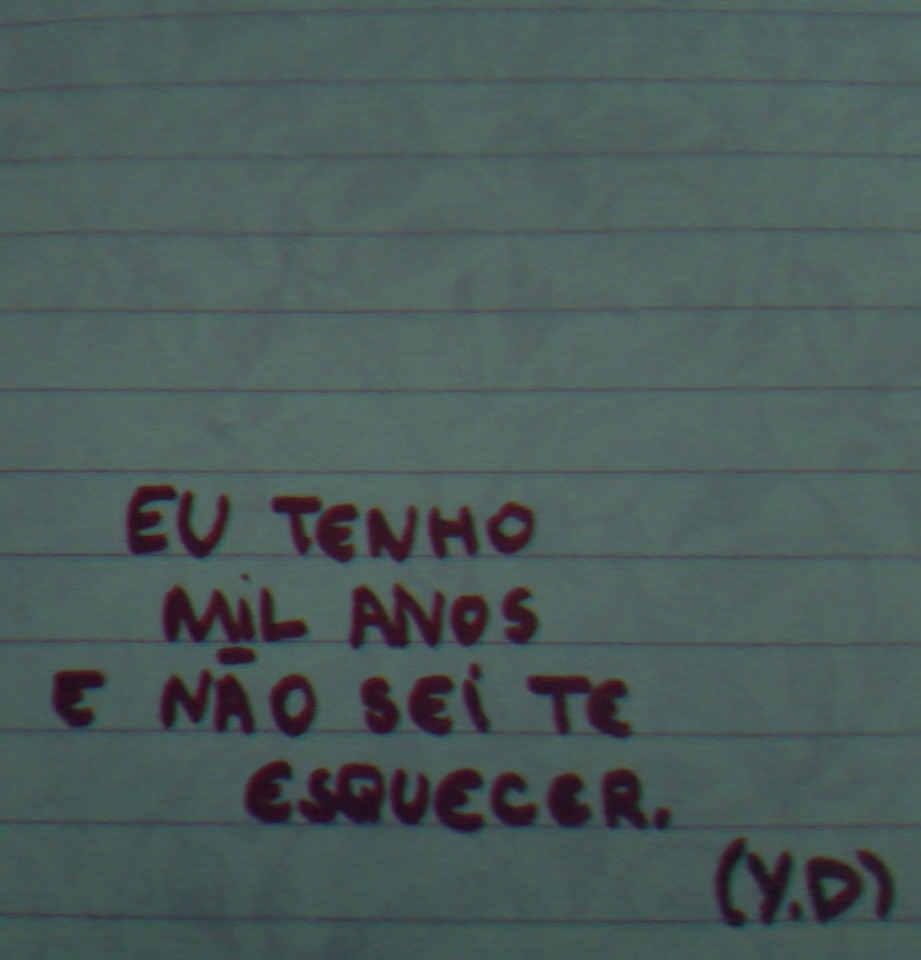 Que seja doce, sempre.
