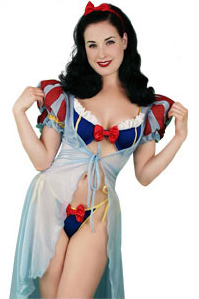  Dita Von Teese For Trashy Lingerie  Snow White Bikini    :0