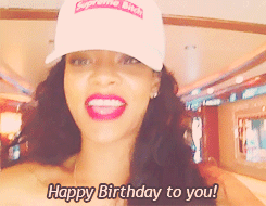 yeahnarrys:  Rihanna singing Happy Birthday