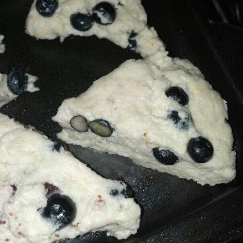 #Blueberry Scones ready to bake in preparation for #recipe Thursday. Used my VerizonWireless RAZR! (Taken with Instagram)