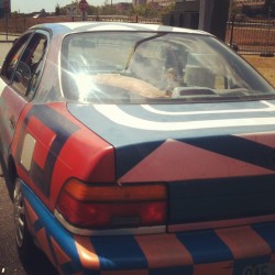 Art is everywhere #art #toyota #corolla #nb #new Bedford #life #2012 #summer  (Taken with Instagram)