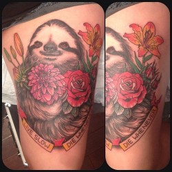 electric-human:  sunbearsbask:  floralzforever:  sic-semper:  johannasaurus:  via hollyellistattoo Whatchall think about my new tattoo?  By Holly Ellis at Idle Hand SF… woop woop!!  weeping  omg!! this is actually perfect  Omfg  YES PLZ.