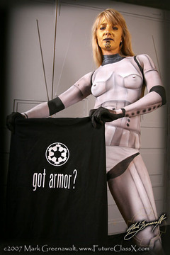 nerdybodypaint:  Stormtrooper body paint