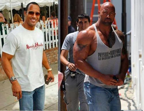 The Rock has never been a small guy but when you look at these two photos side-by-side it’s an amazing transformation.
It’s picture proof of what 5 years of hard work can get you. I’m not saying that in 5 years you’re going to look like the photo on...