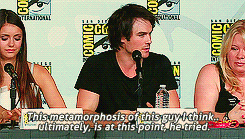 :  Ian Somerhalder talking about Damon in Season 4. 