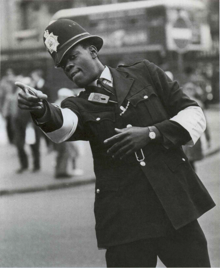 simonfoxton:
“ PC Gumbs - London’s first black policeman . Sept. 1968 .
”