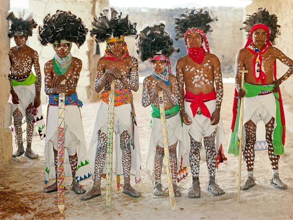 warriorpeople: Tarahumara Indians Costumed for pre-Easter rituals that merge ancestral
