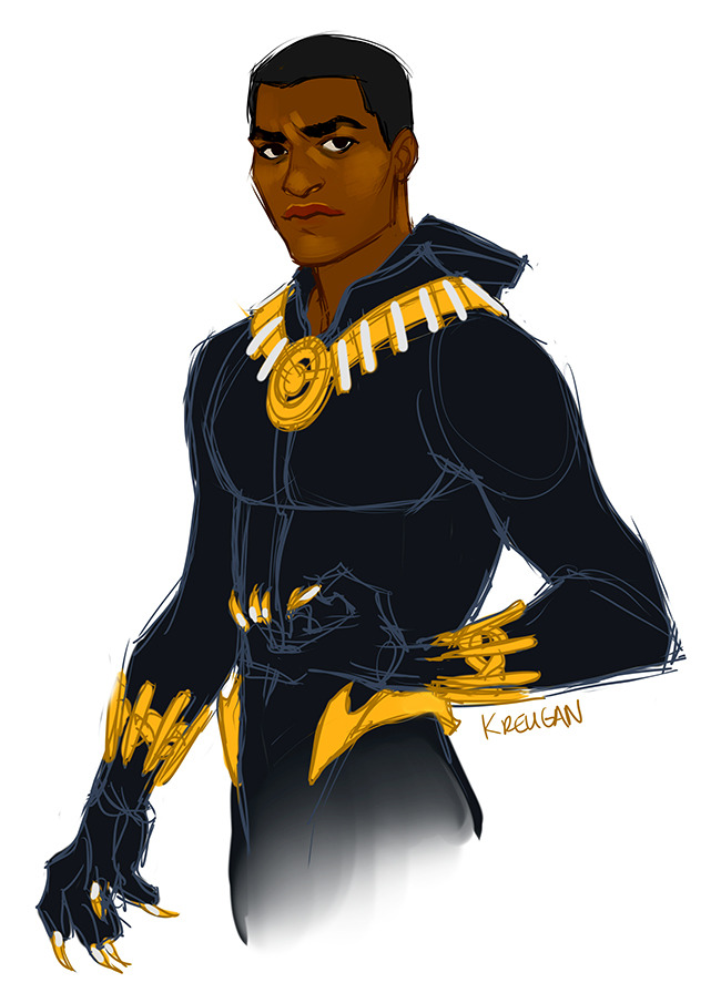 robinade:  kreugan:  Chiwetel Ejiofor as T’Challa! taking a break from work and