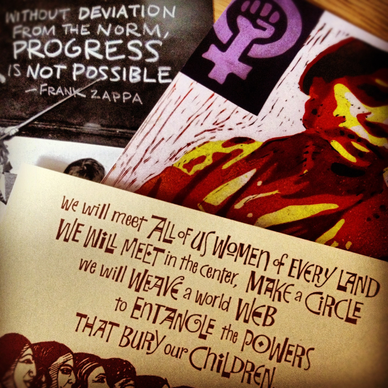 Postcards at Women’s Aid National Conference 2012, Coventry, England.