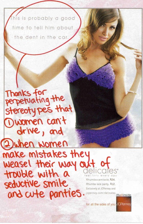 diaryofateenageprocrascinator:ad-busting:This ad doesn’t do us women any favors.no JCPenney. I