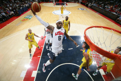 nba:  July 16, 2012: USA vs. Brazil in Washington