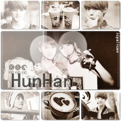 icyalicev:  HUNHAN &lt;3 yea my sister asked me to make these &lt;3 &lt;3 &lt;3 Isn’t it pretty? 