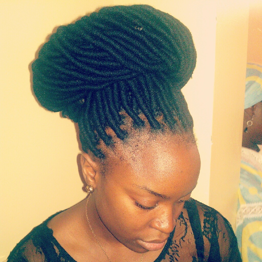 I LOVE Box Braids ! — My little sista with yarn locs, compliments of me!...