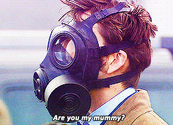 doctorwho:  spacespectrum:  wetceleryandeggwhisk:  david-tennants-little-fangirl:  atomicchickenfluff:  that moment when the doctor has an inside joke with himself  And then he was waiting to hear Rose laugh, but when he didn’t, he remembered that she