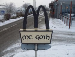    I’ll have a grieveburger and cries and also two unhappy meals for the kids   