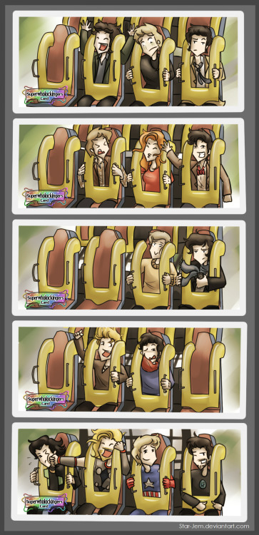 star-jem:Superwholockingers - roller coaster rides!Have a great day at superwholockingers land. :D
