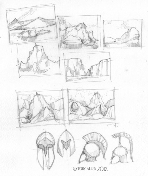 Daily Draw- Day 15 (Technical Tuesday)Studies of the antarctic landscape drawn from reference, leadi