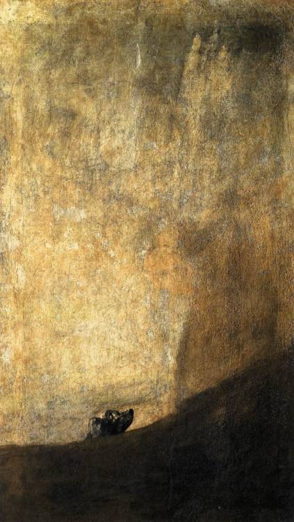 Francisco Goya. The Dog. 1820.