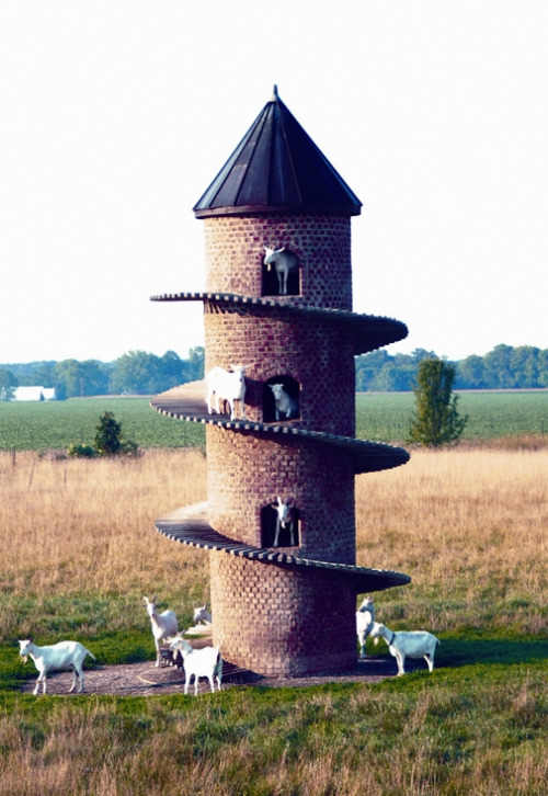 scotchtapeofficial:scotchtapeofficial:willigula:Goat Tower, Wolf Creek State Park, IL, c. 2010GOAT T