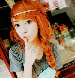 hottest-asian:  Lovely Asian redhead, non