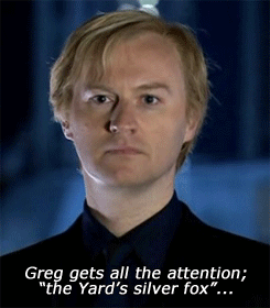 enigmaticpenguinofdeath:Mycroft takes action after suffering from silver fox envy.