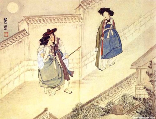 teenagesmog:Shin Yun-bok or Hyewon (1700s) was a Korean painter of the Joseon Dynasty. He is known f
