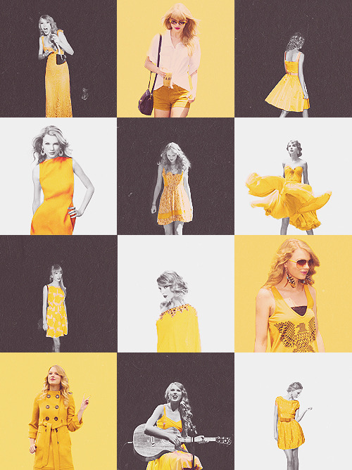 ofabeautifulnight-deactivated20:Taylor Swift wearing yellow