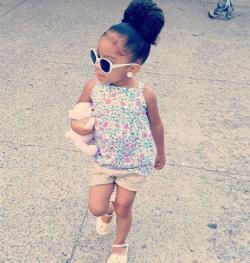 abrasivelyyours:  grasstomyknees:  aww i might want kids.   As much stuff as I’ve done to women in the past I just know I’m gonna have a few daughters when i start having children.   Lil mama is too cute. Them baby girls steal your heart, I know mine