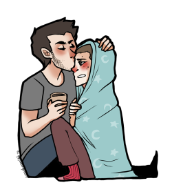 -wondersmith:  -wondersmith: I’m dying. No you’re not, now drink this.  I’m currently suffering from a horrible cold so Stiles gets to suffer with me. 